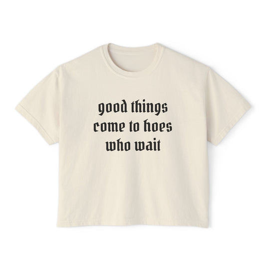 Women's Boxy Crop Tee