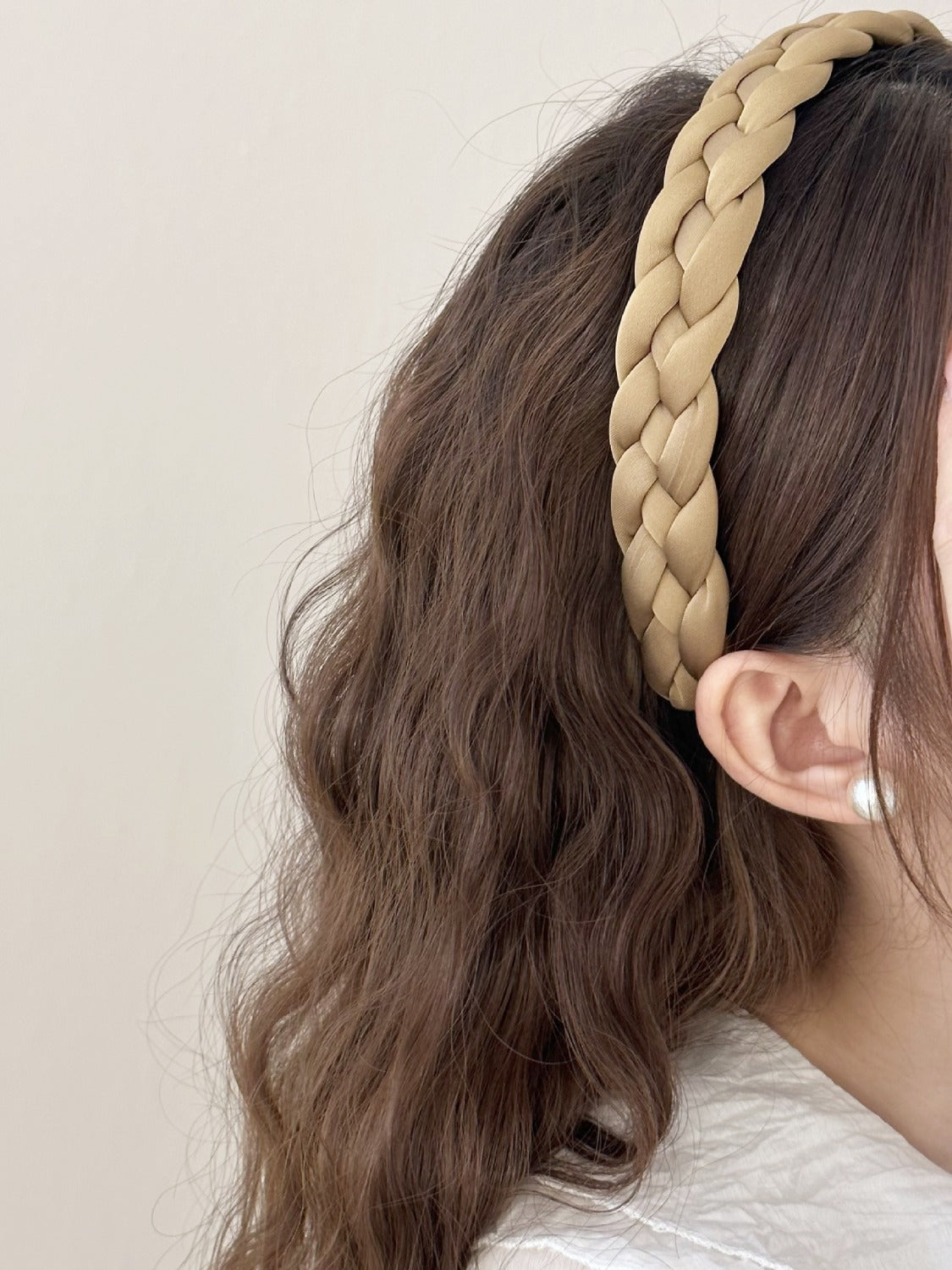 Polyester Braided Wide Headband